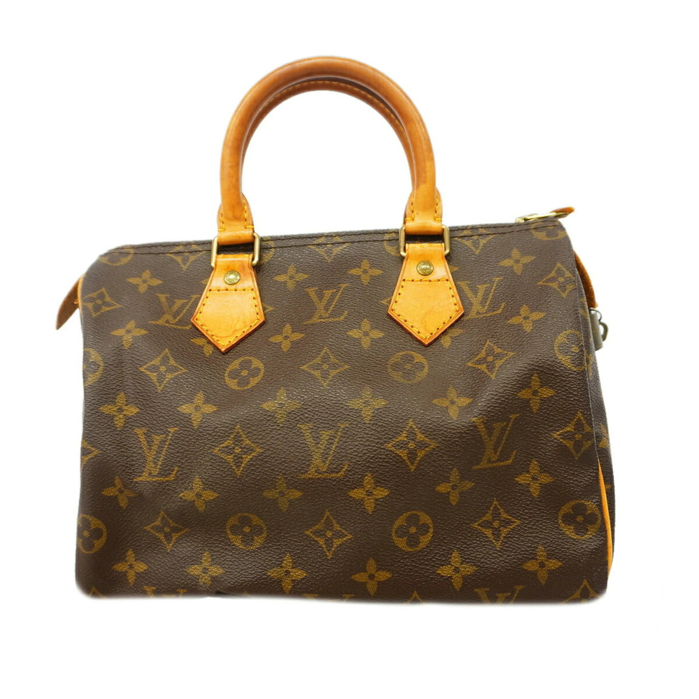 Louis Vuitton Monogram Speedy 25 Handbag M41109 Brown Women's